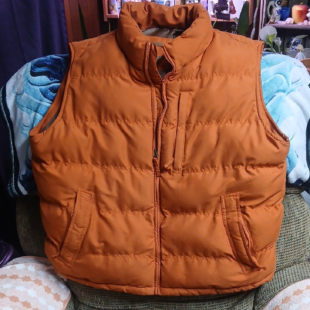 St. John's Bay plus Size  Men's Rust Puffer Vest